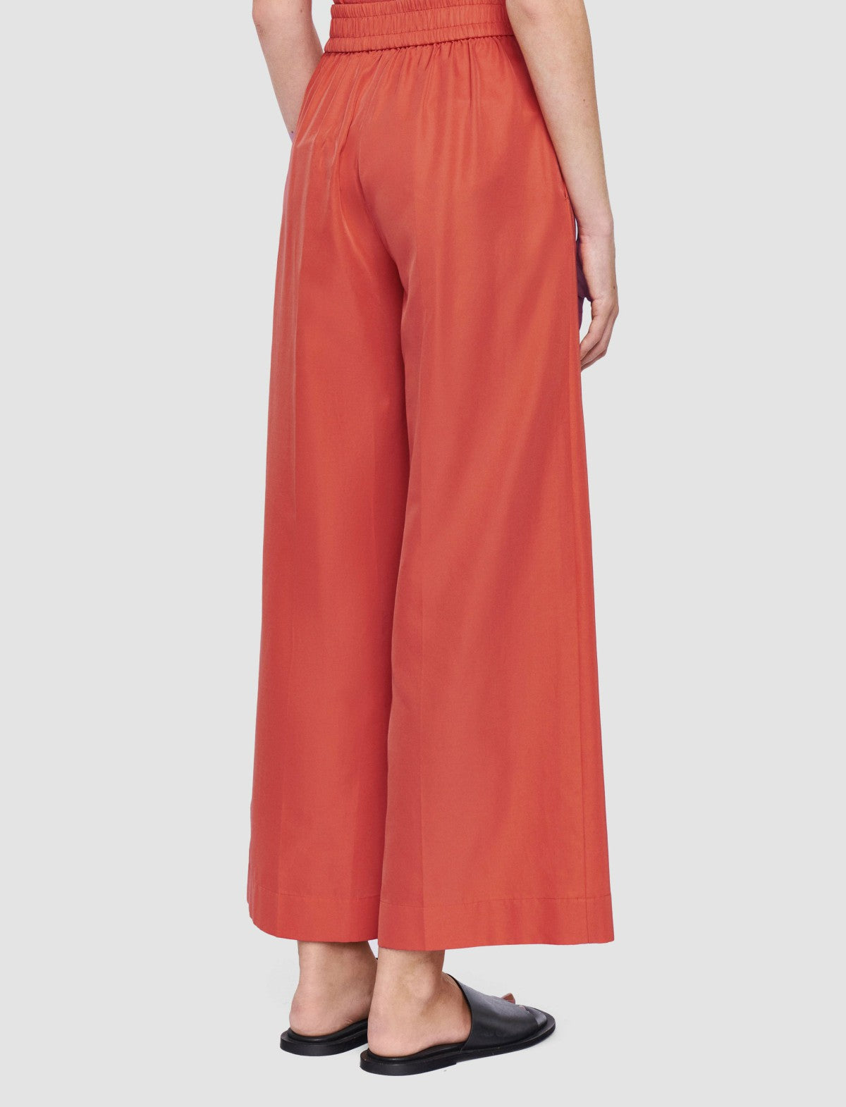 JOSEPH Fashion Women Thurlow Soft Cotton Silk Trousers Sundown