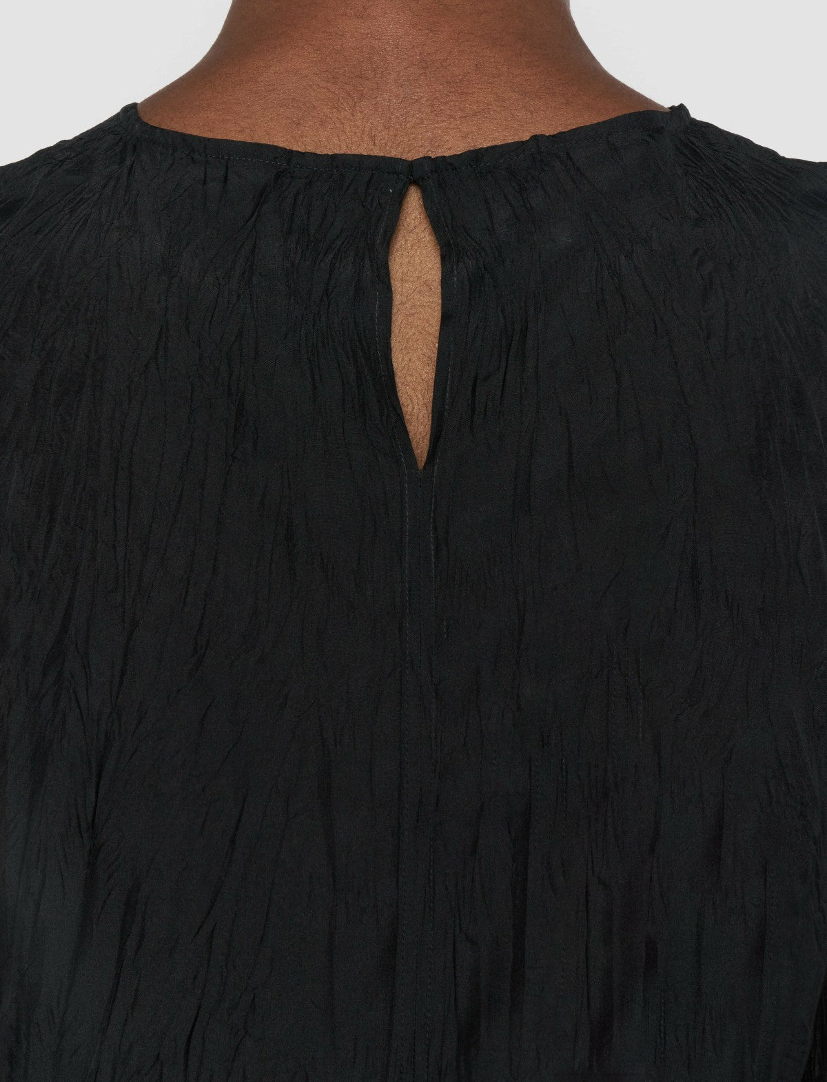 JOSEPH Fashion Women Brunet Habotai Silk Top Black