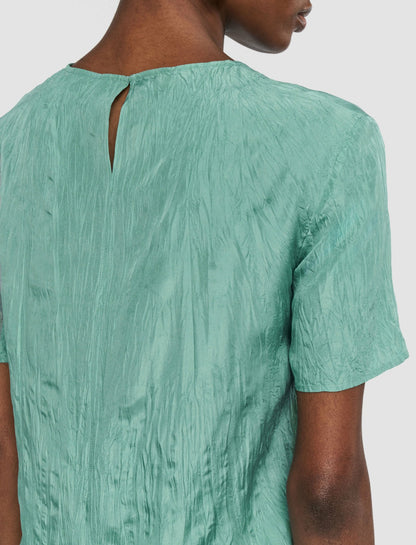 JOSEPH Fashion Women Brunet Habotai Silk Top Lagoon