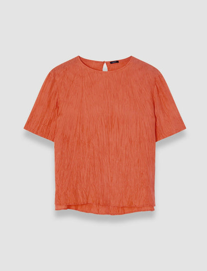 JOSEPH Fashion Women Brunet Habotai Silk Top Sundown