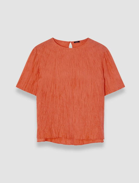 JOSEPH Fashion Women Brunet Habotai Silk Top Sundown