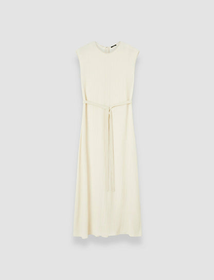 JOSEPH Fashion Women Garnier Pleat Jacquard Dress Seashell