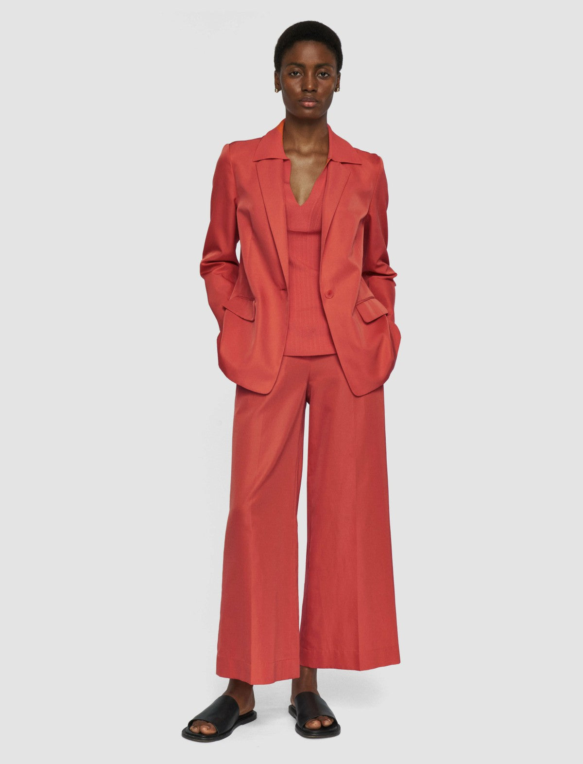JOSEPH Fashion Women Mela Soft Cotton Silk Jacket Sundown