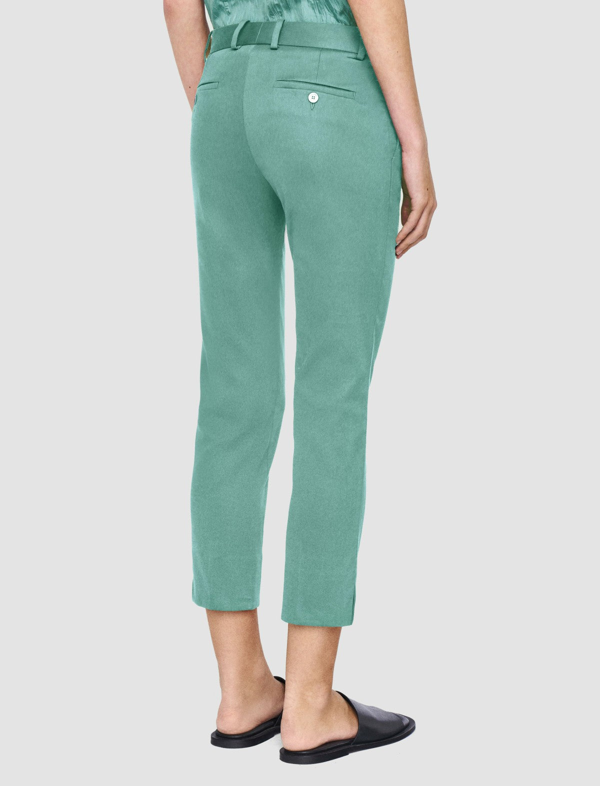 JOSEPH Fashion Women Bing Court Light Gabardine Stretch Trousers Lagoon