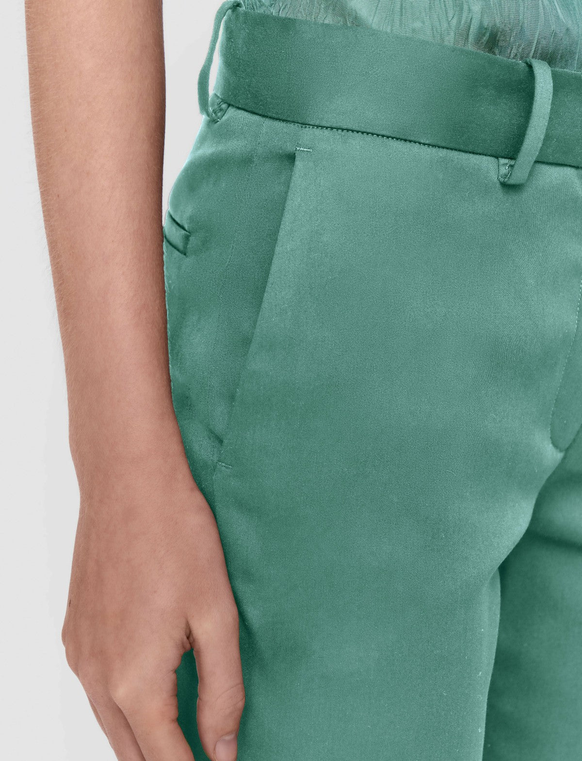 JOSEPH Fashion Women Bing Court Light Gabardine Stretch Trousers Lagoon