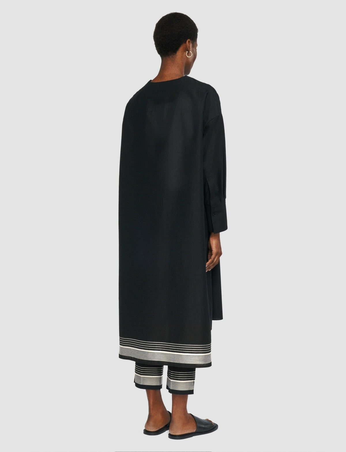 JOSEPH Fashion Women Dalamo Cotton Blend Dress Black