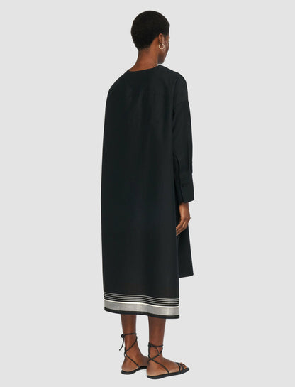 JOSEPH Fashion Women Dalamo Cotton Blend Dress Black